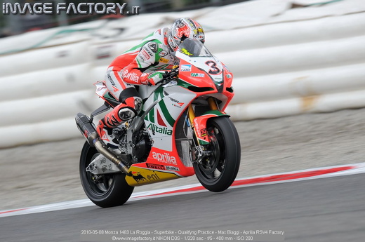 2010-05-08 Monza 1483 La Roggia - Superbike - Qualifyng Practice - Max Biaggi - Aprilia RSV4 Factory